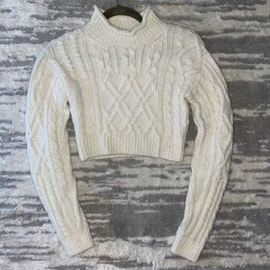 Aritzia Cropped Wool Sweater